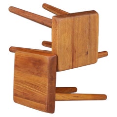 Pierre Chapo, Elm Tabouret S01, France, 1960s