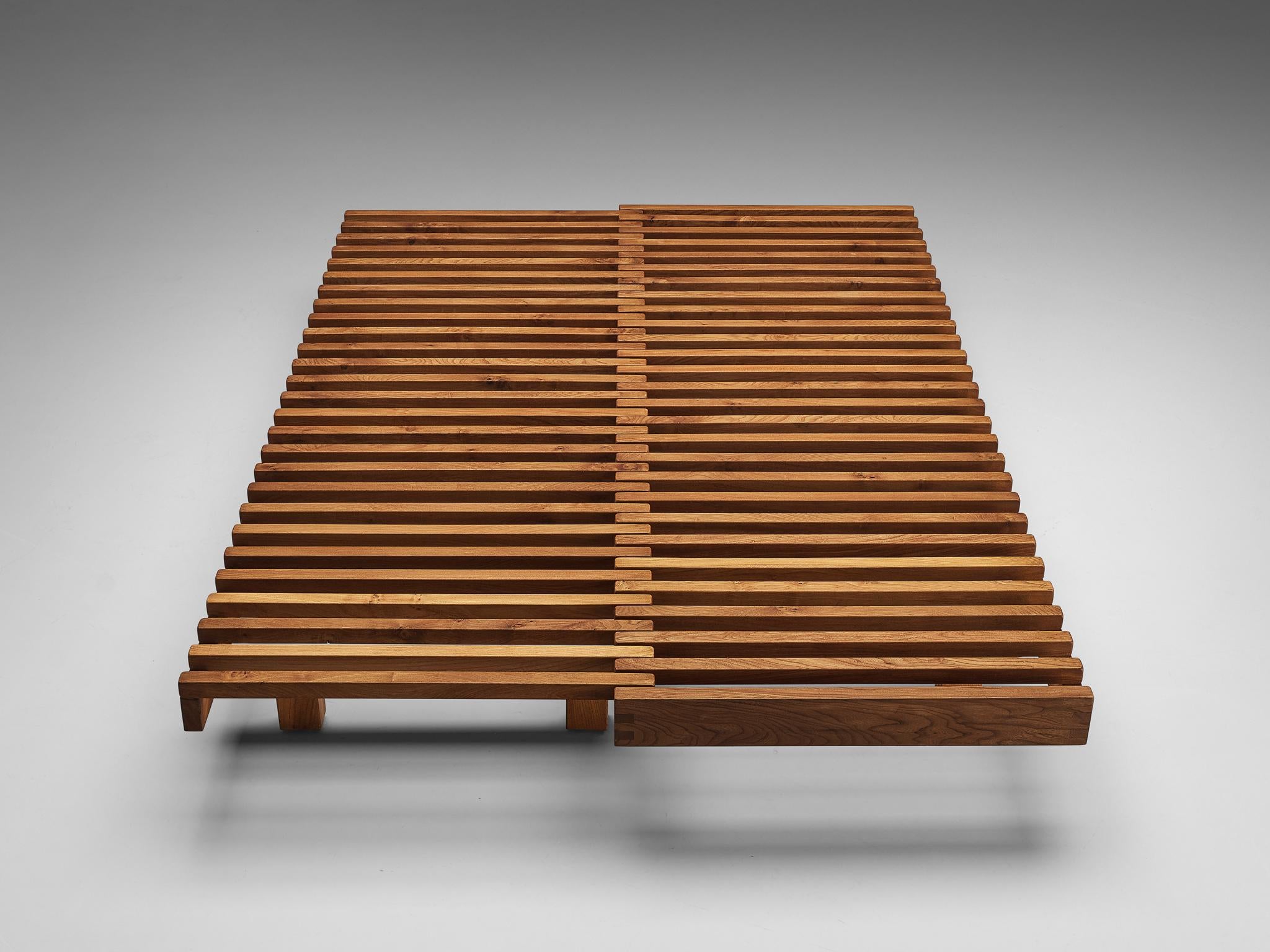Pierre Chapo Extendable Daybed or Bench Model L07 in Elm 1