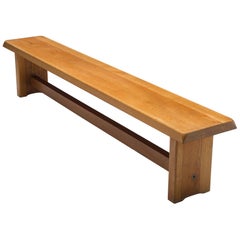Pierre Chapo Extra Long Elm Bench, Model S14D