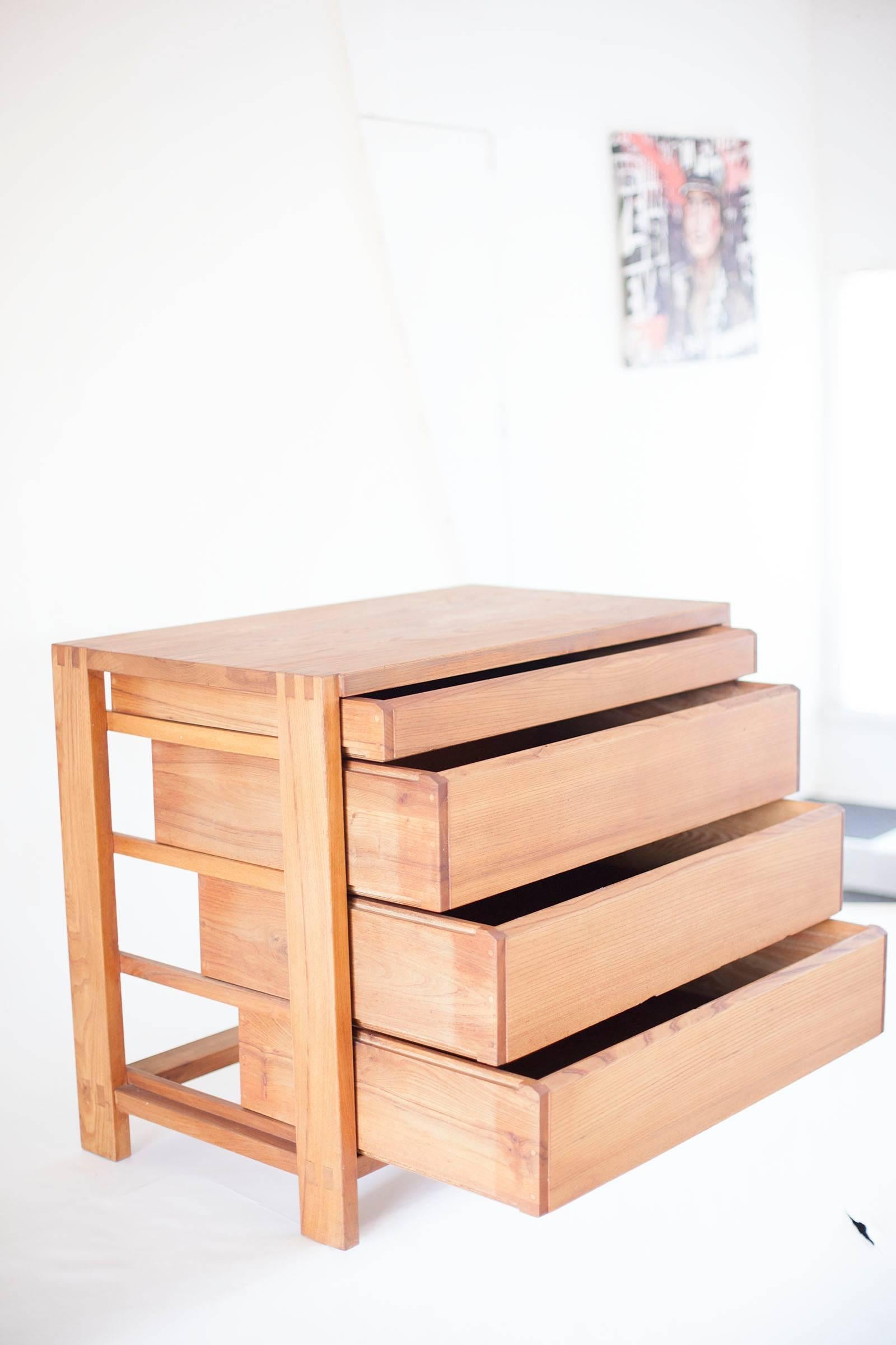 Pierre Chapo, Four-Drawer Chest R03A 1