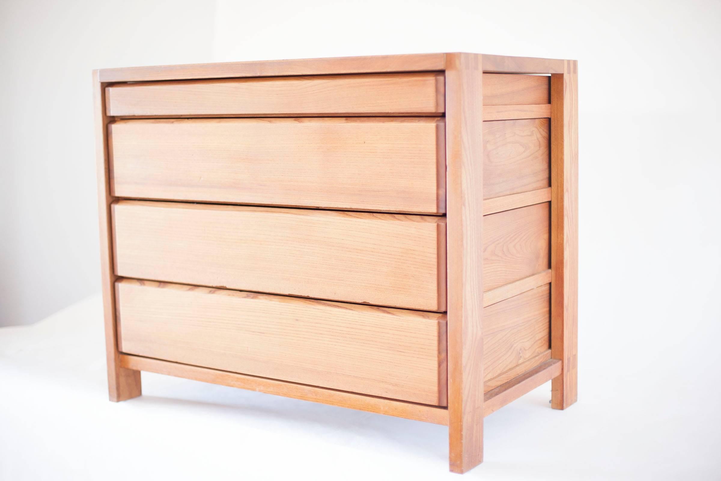 Pierre Chapo, Four-Drawer Chest R03A 3