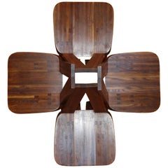 Quatre chaises originales S45 en bois d'orme Pierre Chapo