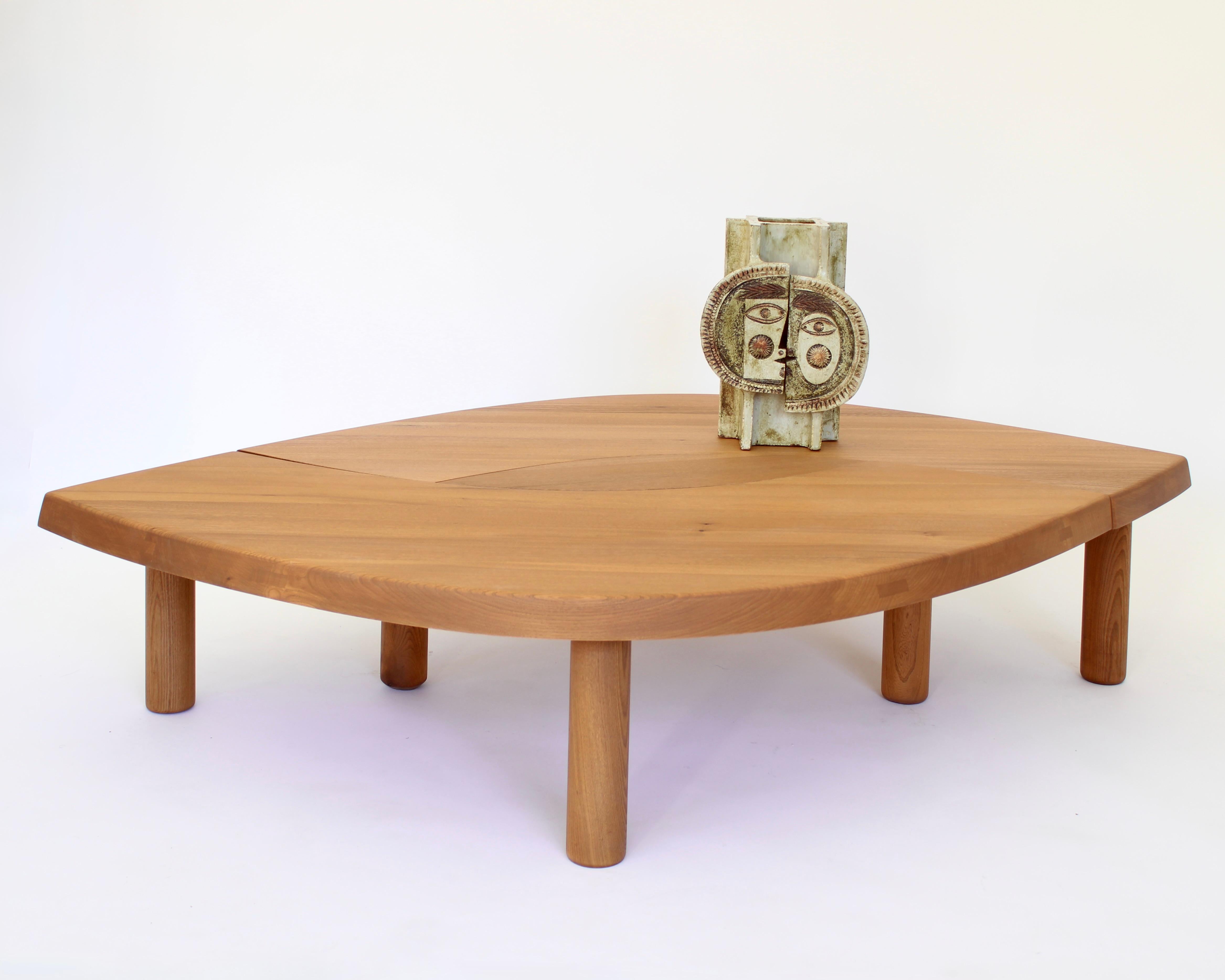 Pierre Chapo Französisch Ulme Wood Couchtisch Modell T22 C 1970 im Angebot 6
