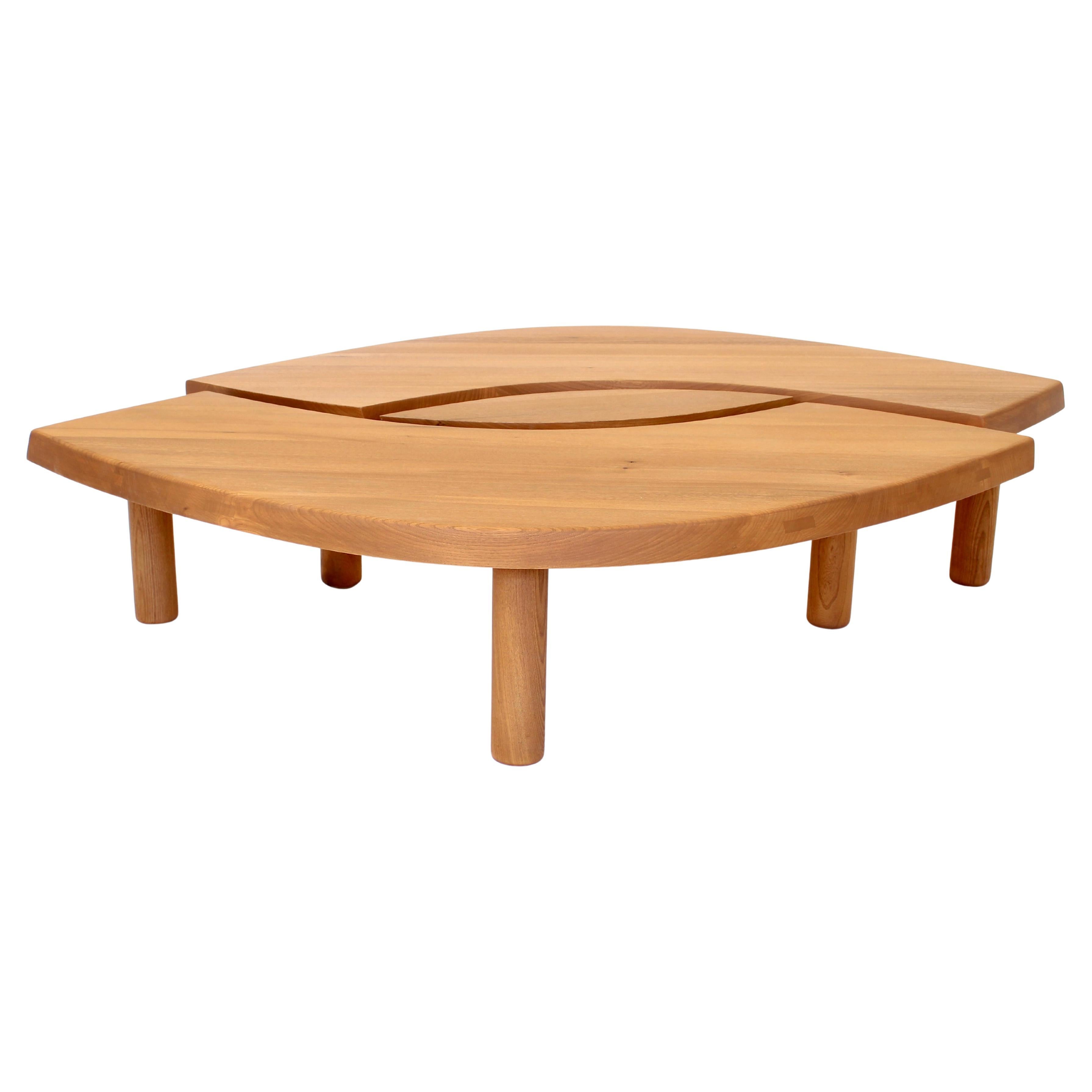 Pierre Chapo Französisch Ulme Wood Couchtisch Modell T22 C 1970 im Angebot