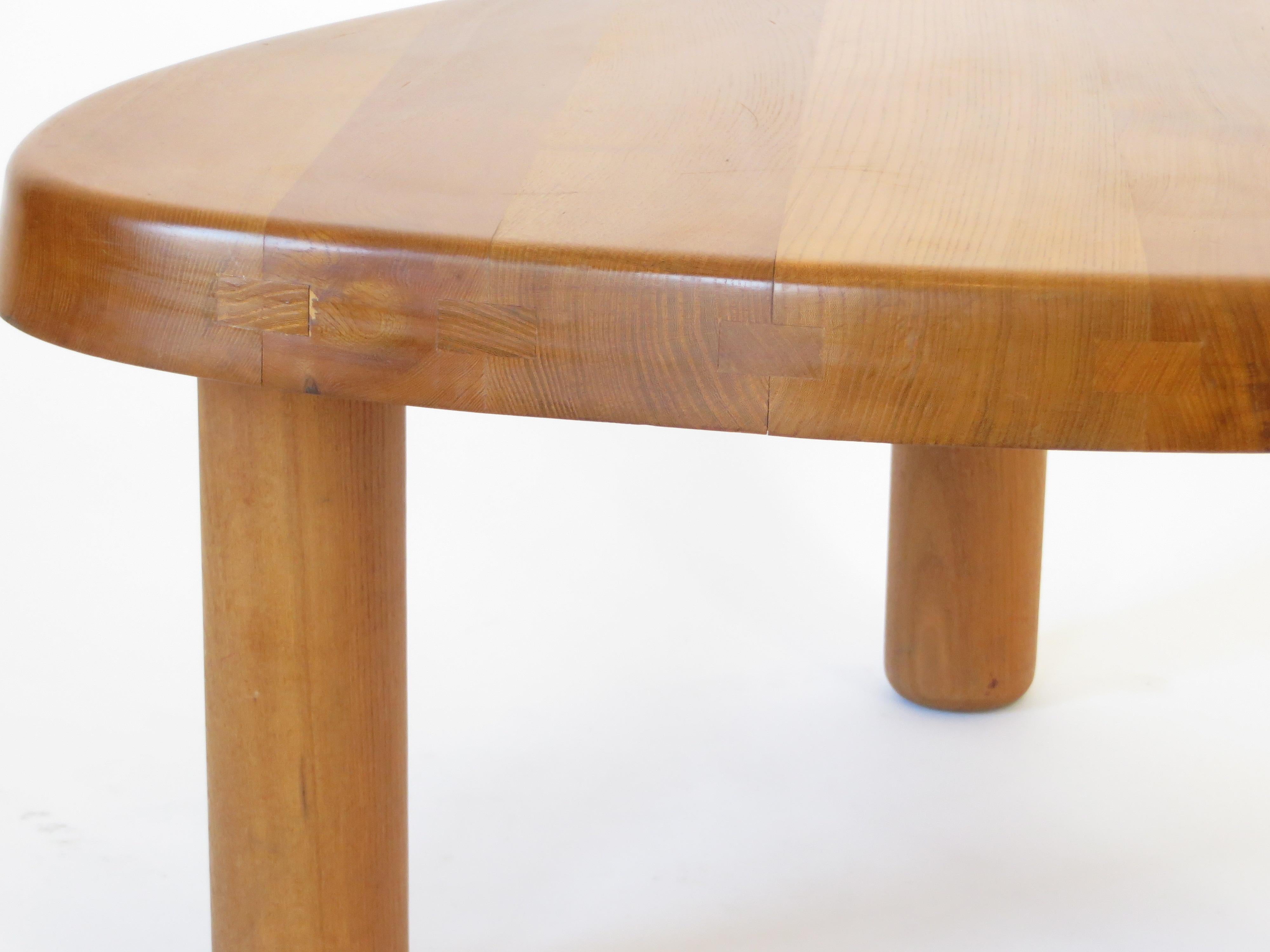 Pierre Chapo French Elm Wood Coffee Table Model T23 11