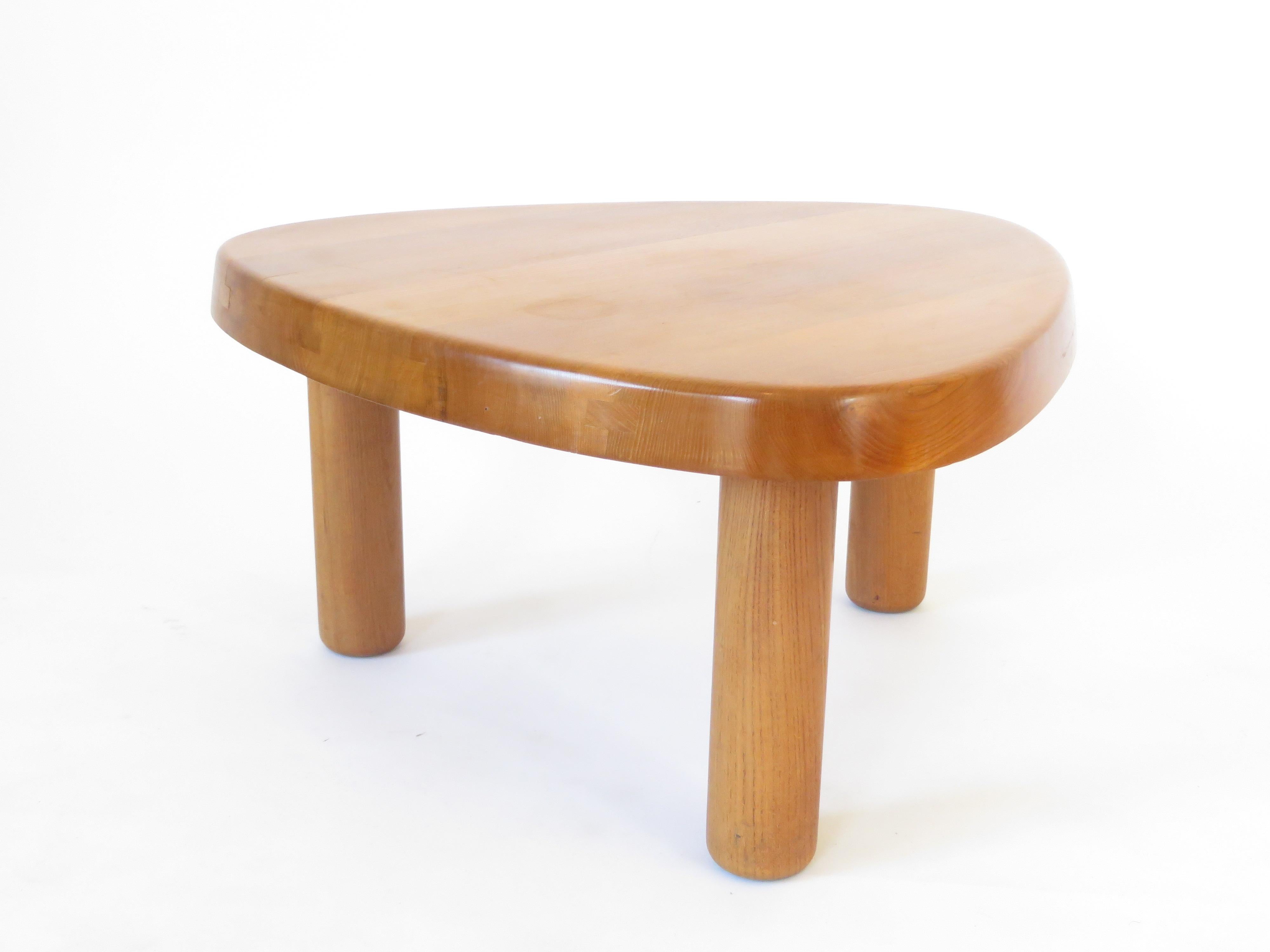 Pierre Chapo French Elm Wood Coffee Table Model T23 1