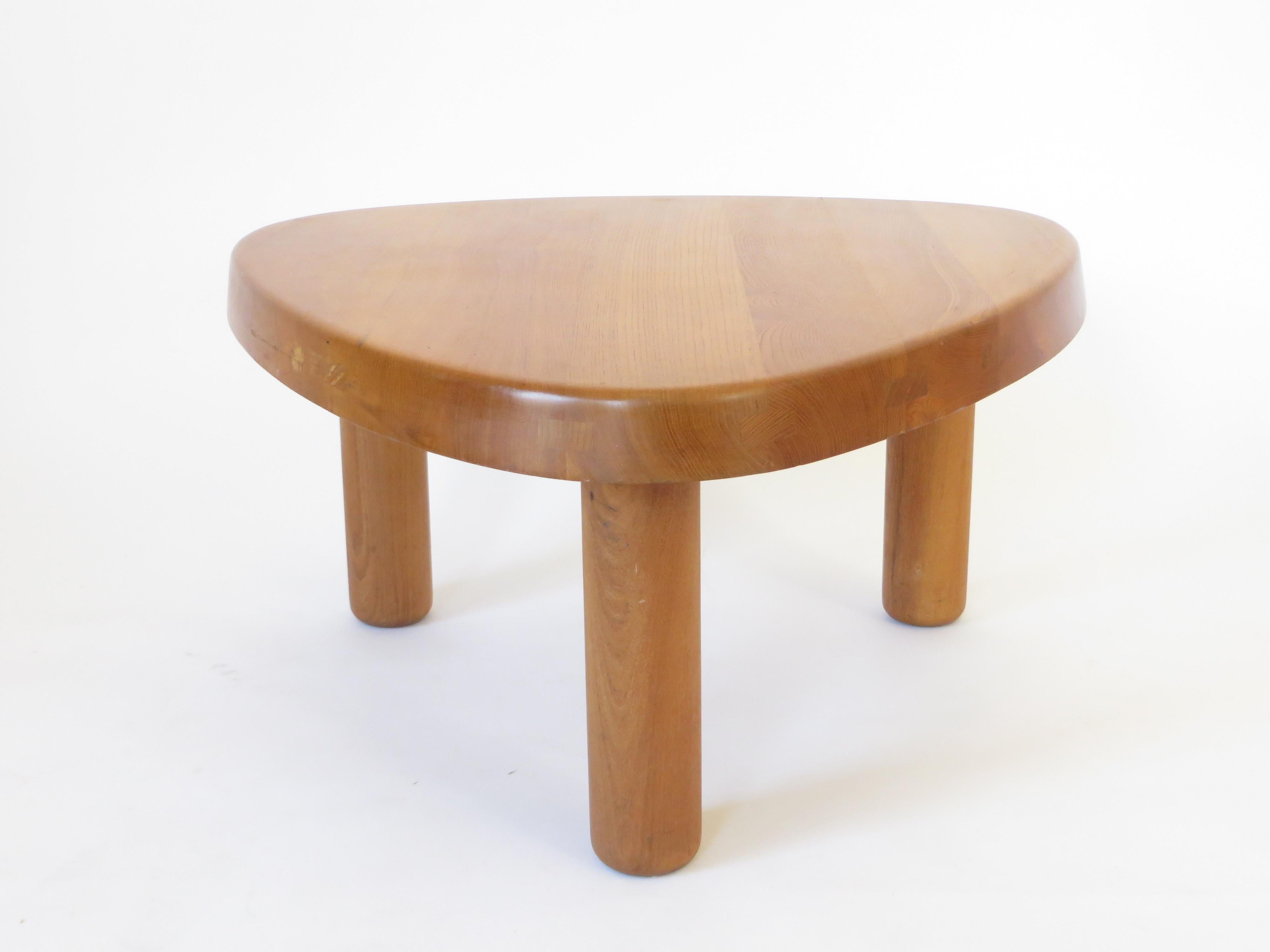 Pierre Chapo French Elm Wood Coffee Table Model T23 2