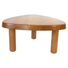 Pierre Chapo French Elm Wood Coffee Table Model T23