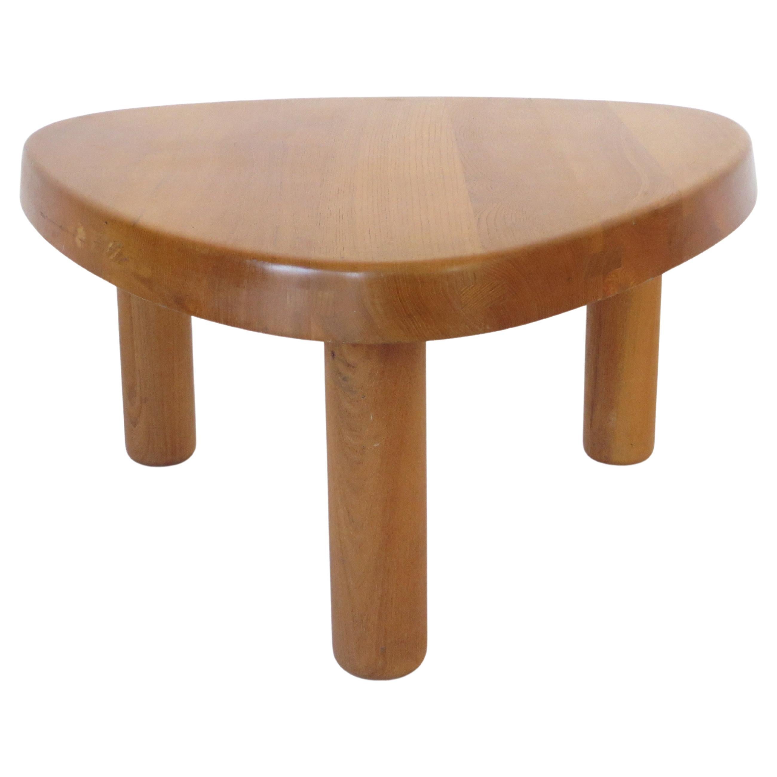 Pierre Chapo French Elm Wood Coffee Table Model T23 For Sale