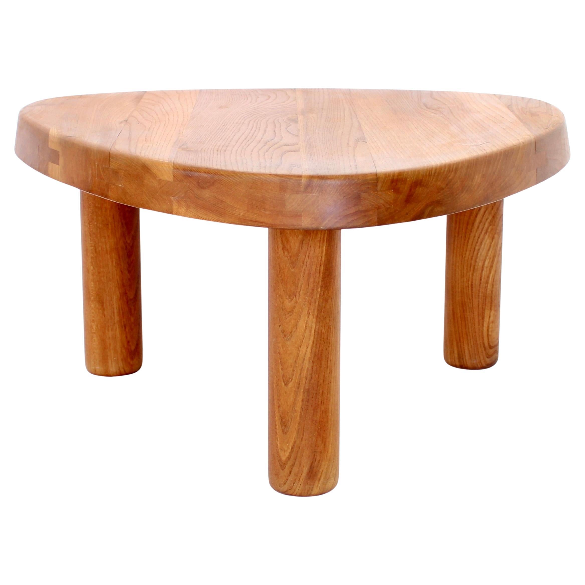 Pierre Chapo Table basse en bois d
orme français Model No By
