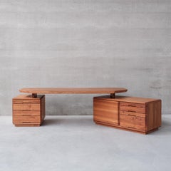 Pierre Chapo French Mid-Century Elm B40 Desk