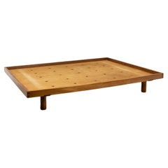 Pierre Chapo. “Godot” model blond oak bed. 1960s.