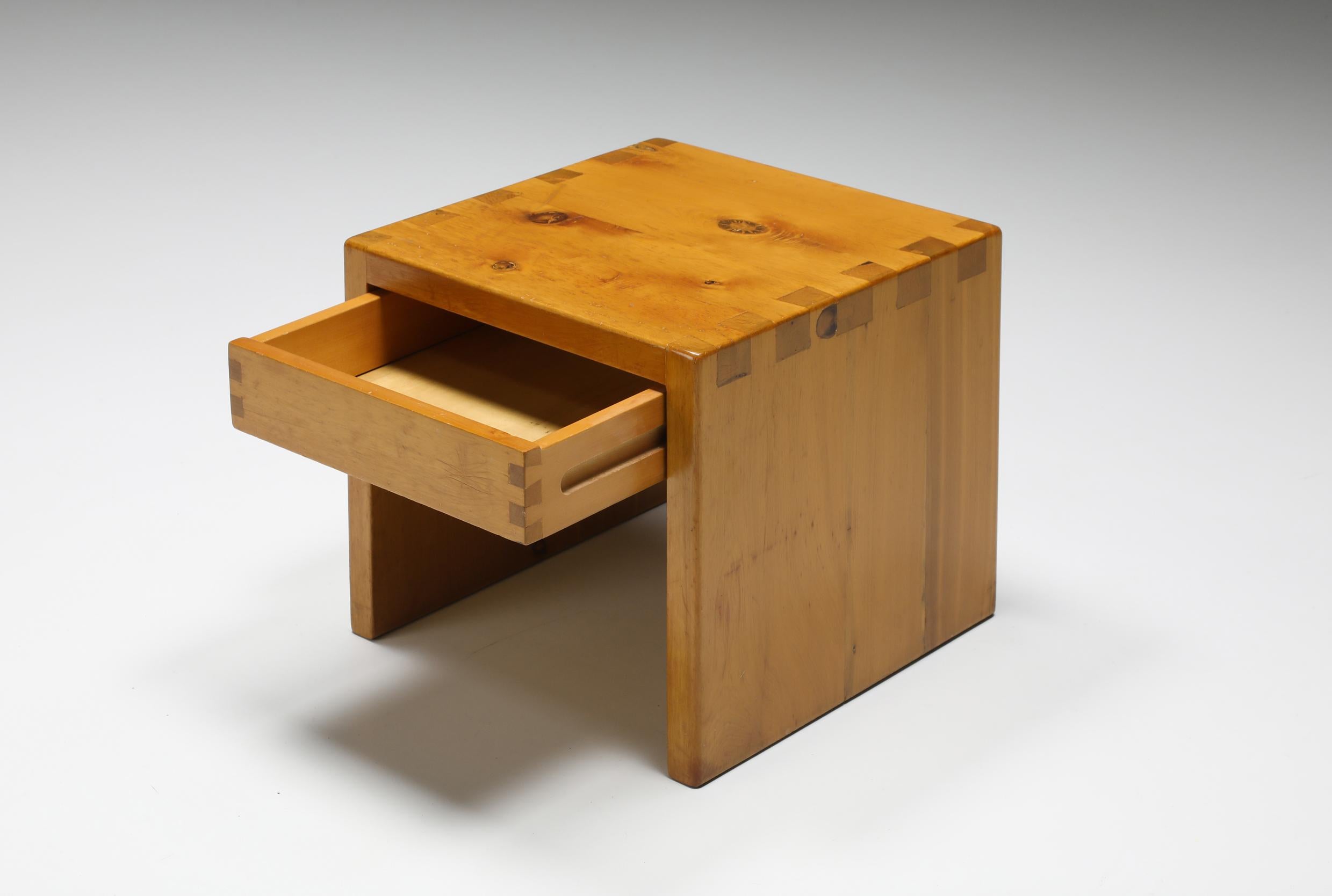 Pierre Chapo; 1960's; French Furniture design; Paris; Pinewood; le Corbusier; Jean Prouve; Eileen Gray; Collectible design; Modernism; Eclectic; Axel Vervoordt; Vincent Van Duysen; Japanese Joinery; Oriental; 

Pierre Chapo inspired side table