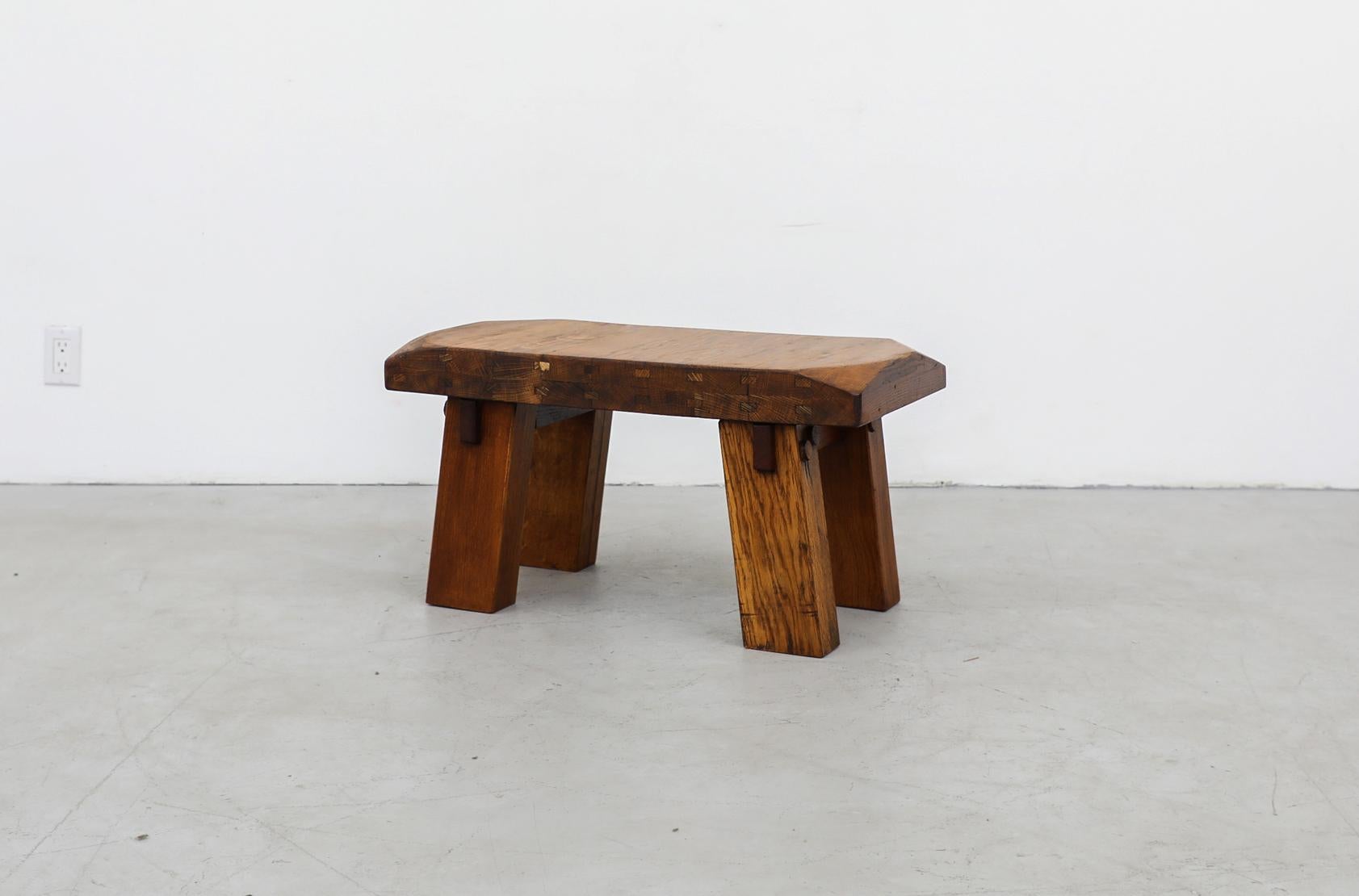 Pierre Chapo Inspired Baby Brutalist Side Table 2