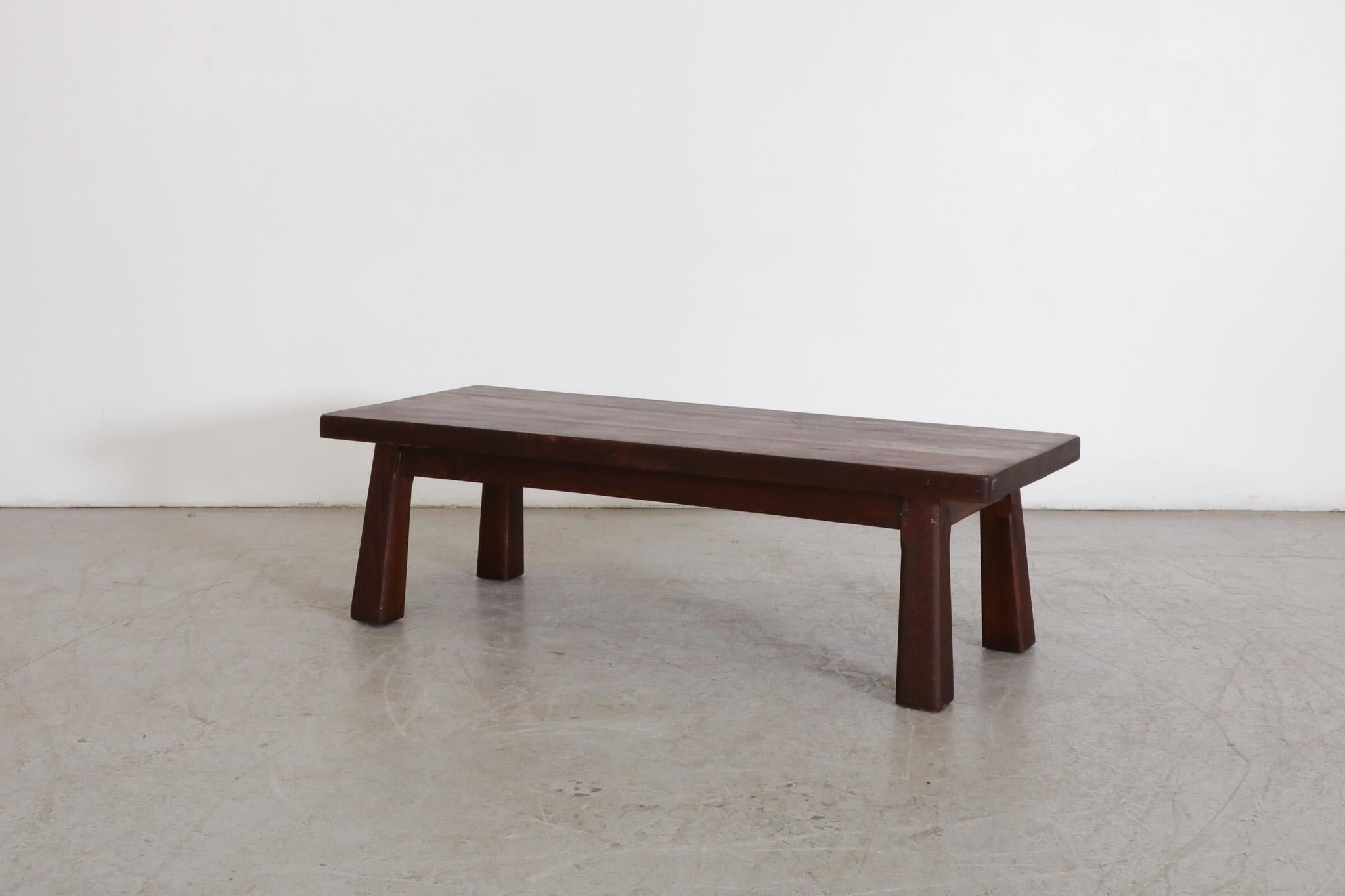 Mid-Century Modern Pierre Chapo Inspired Coffee Table