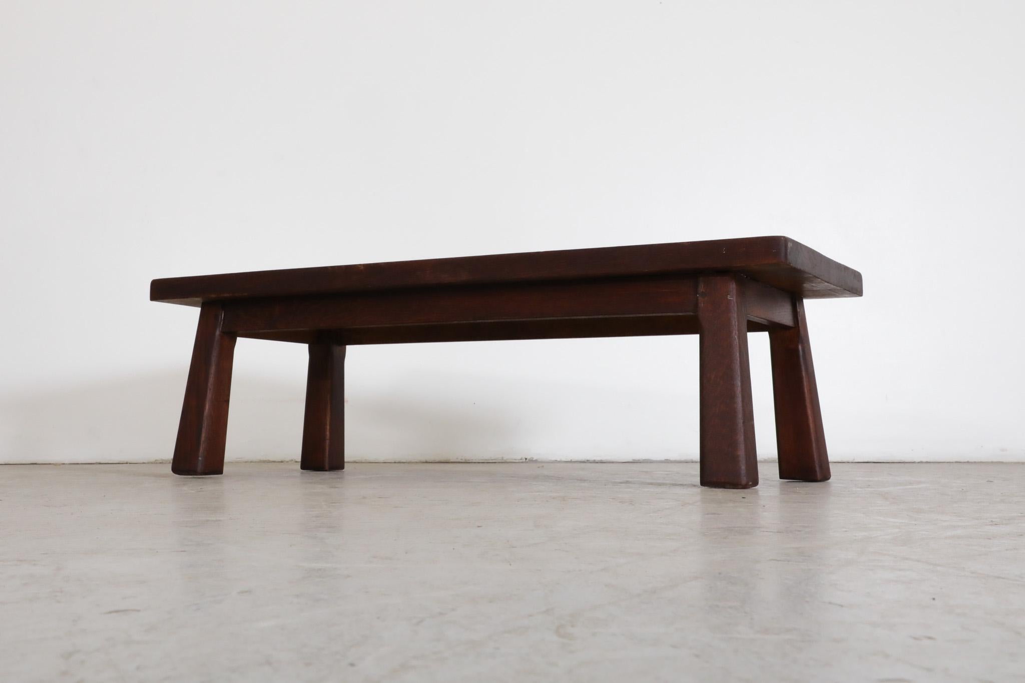 Mid-20th Century Pierre Chapo Inspired Coffee Table