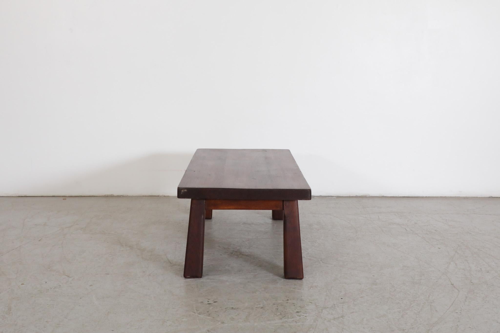 Oak Pierre Chapo Inspired Coffee Table