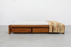 Pierre Chapo 'L03' Daybed in Elm with Storage and Newly Made Mattress, 1960s