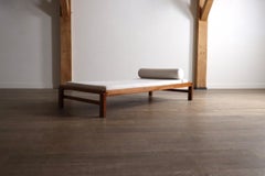 Pierre Chapo L03 Cama de día de olmo macizo, Francia Años 60