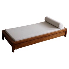Pierre Chapo L03 Daybed In Solid Elm, France 1960s