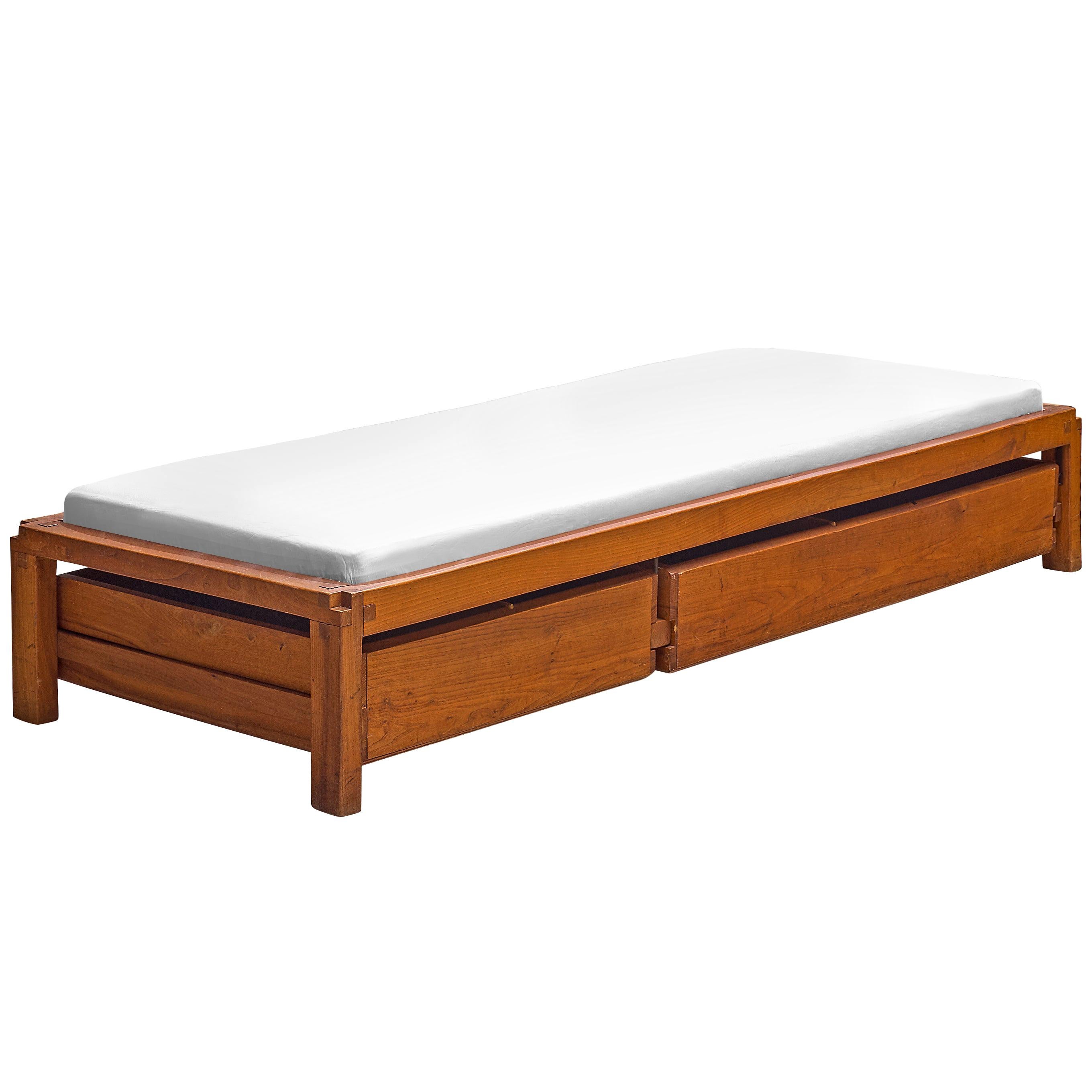 Pierre Chapo L03A Single Bed with Drawers