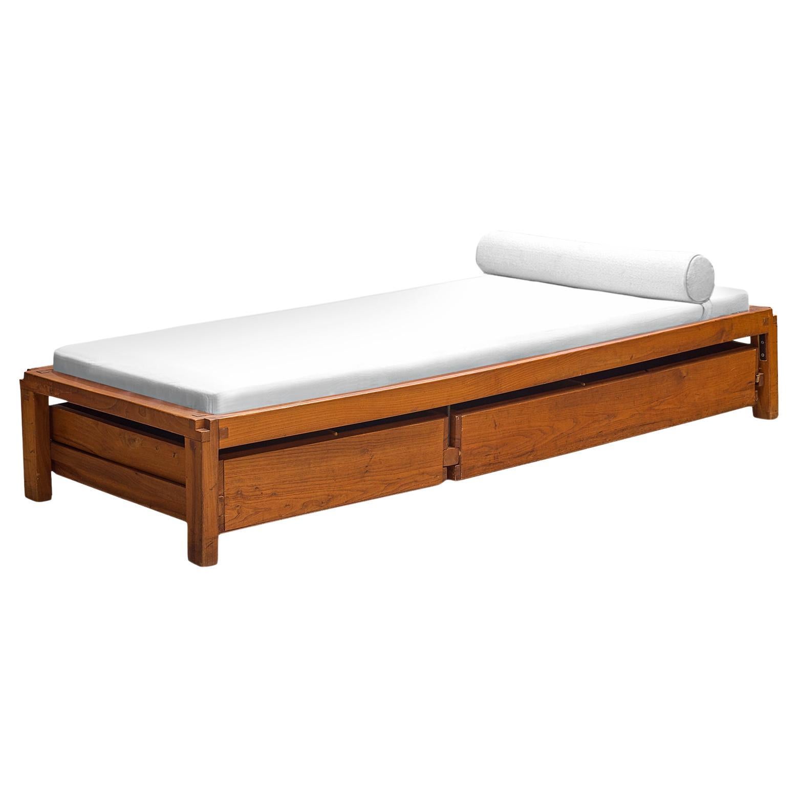 Pierre Chapo L03A Single Bed with Drawers