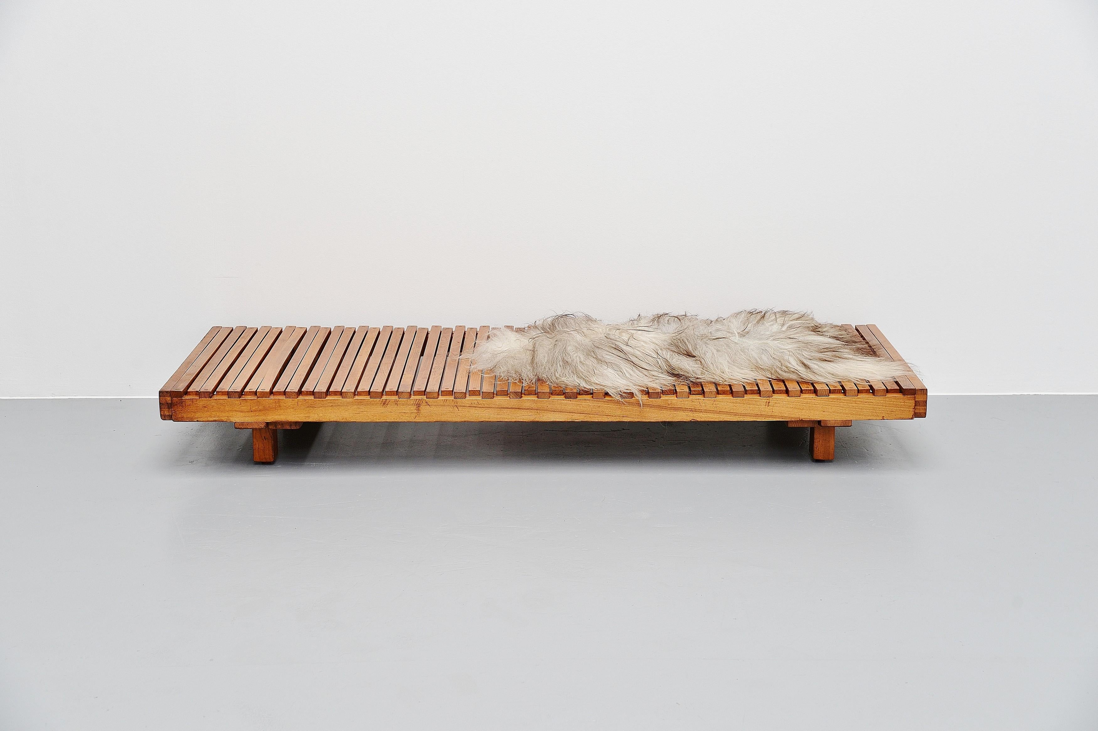 Pierre Chapo L07 Daybed in Solid Elm, France, 1963 7