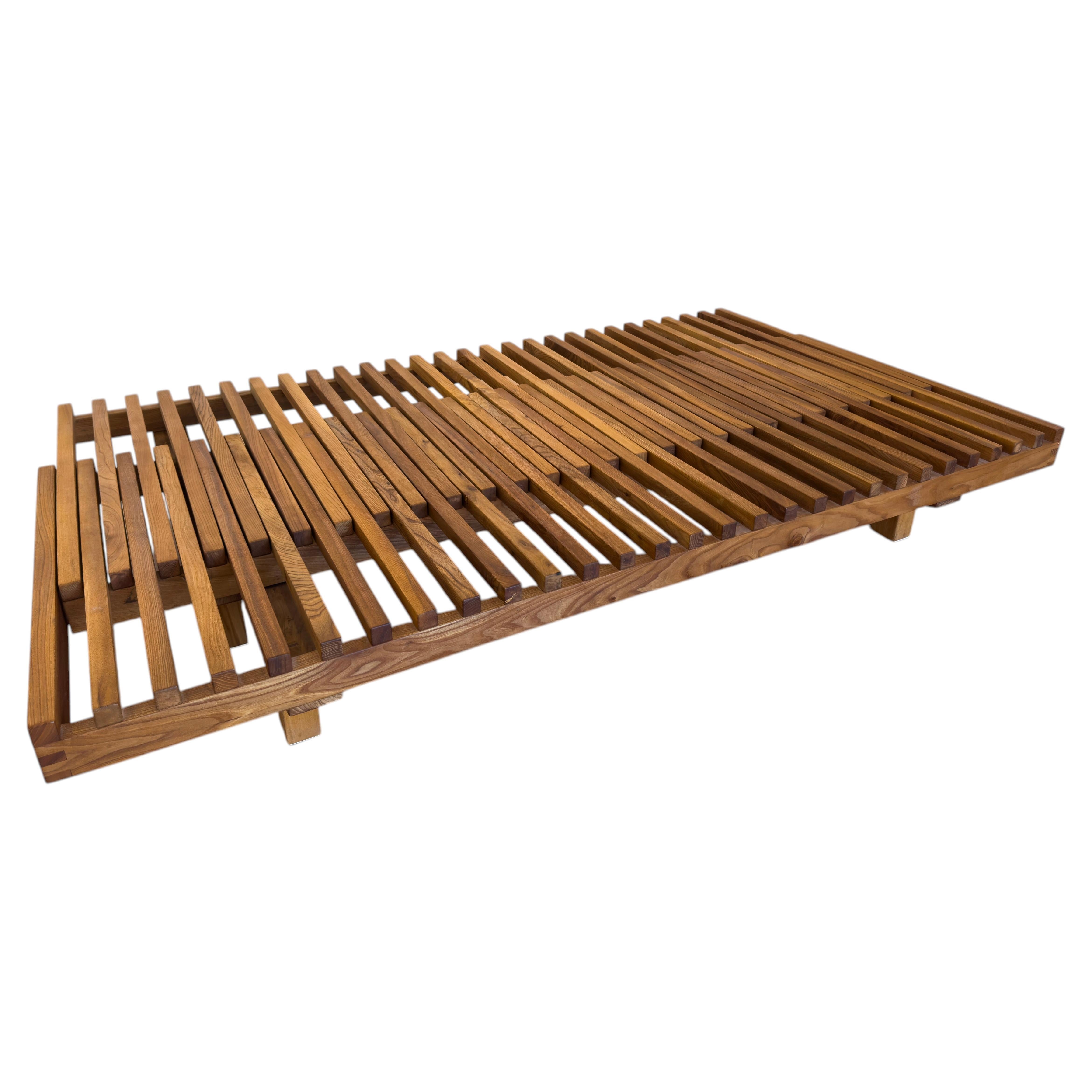 Pierre Chapo L07 Sofá y Daybed extensible o gran mesa de centro 1980