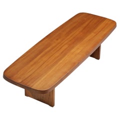 Pierre Chapo Large Dining Table T20B in Solid Elm