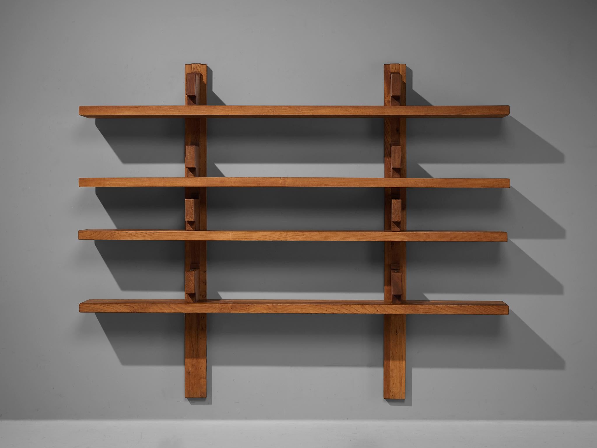 Pierre Chapo Large Wall Unit in Solid Elm 2
