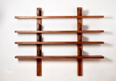 Pierre Chapo Large Wall Unit Model B17, French Elm, circa 1967