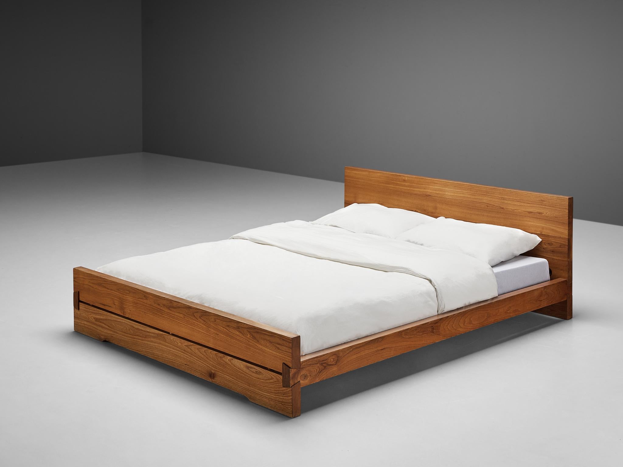 Pierre Chapo 'Louis' Bed in Solid Elm 3