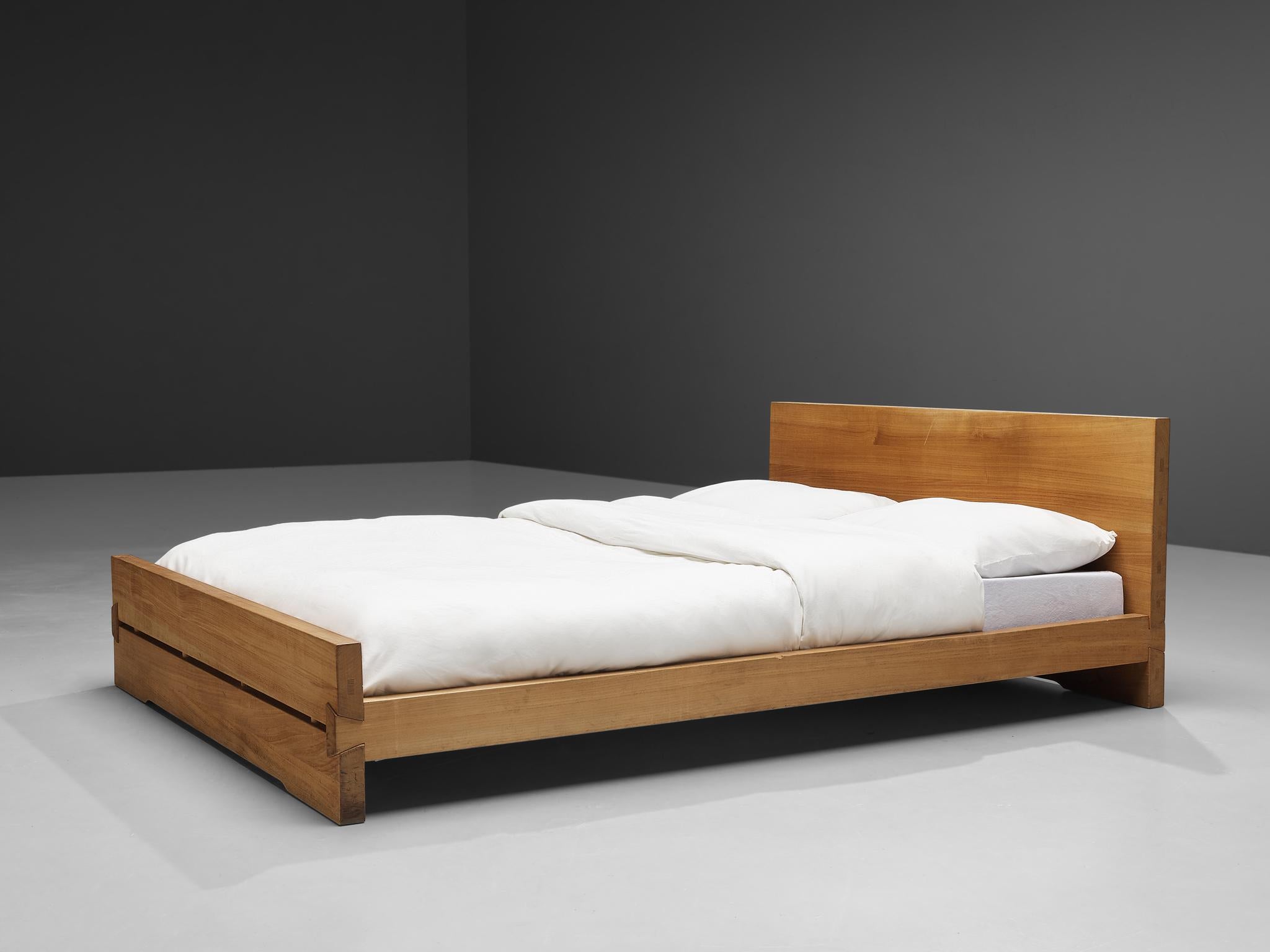 Pierre Chapo 'Louis' Bed in Solid Elm 1