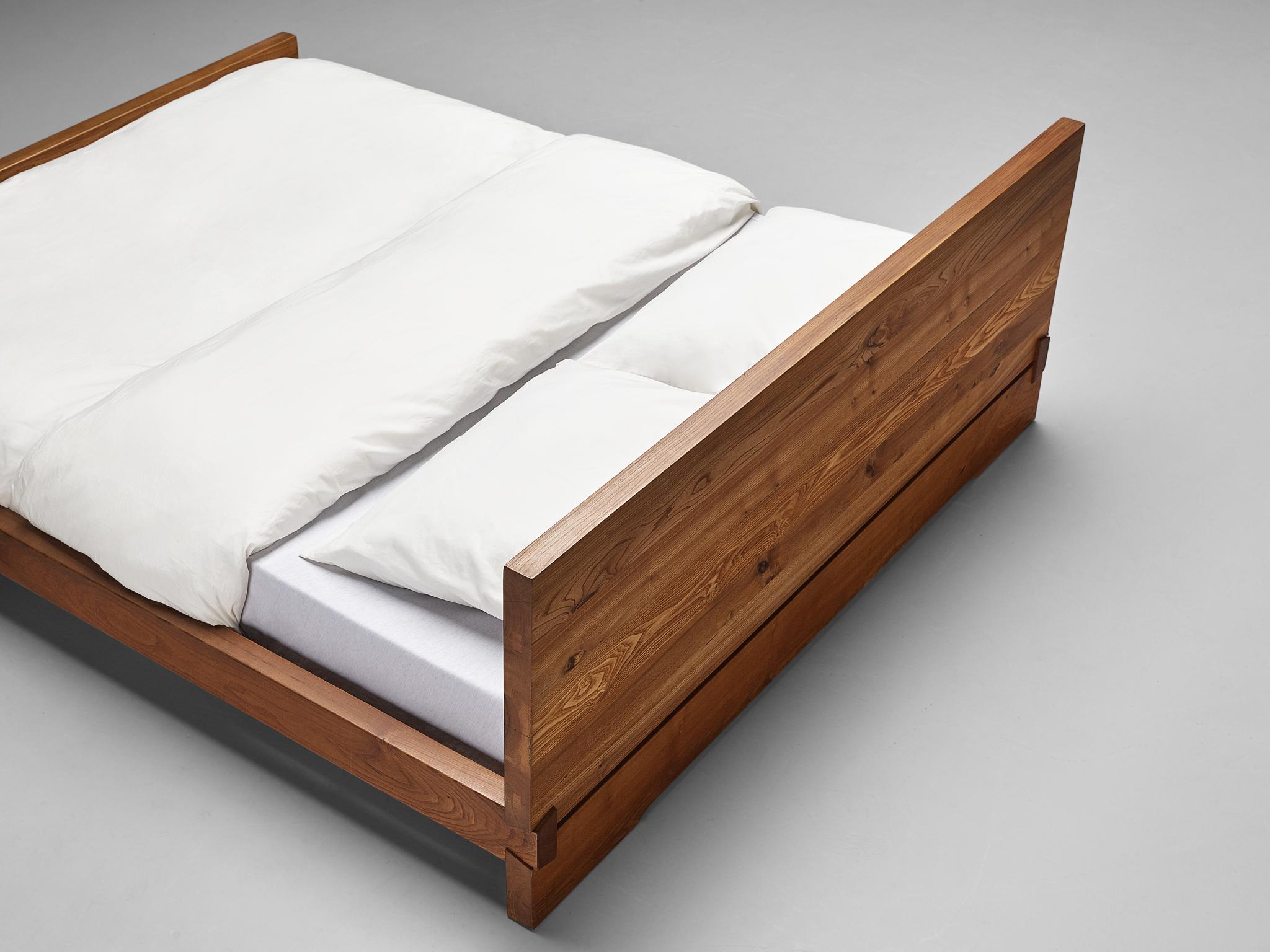 Pierre Chapo 'Louis' Bed in Solid Elm 1