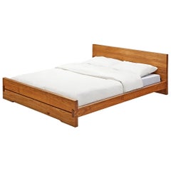 Pierre Chapo 'Louis' Bed in Solid Elm