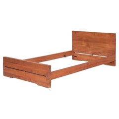 Pierre Chapo Mid-Century L02A Elm Single Day Bed (2 available)