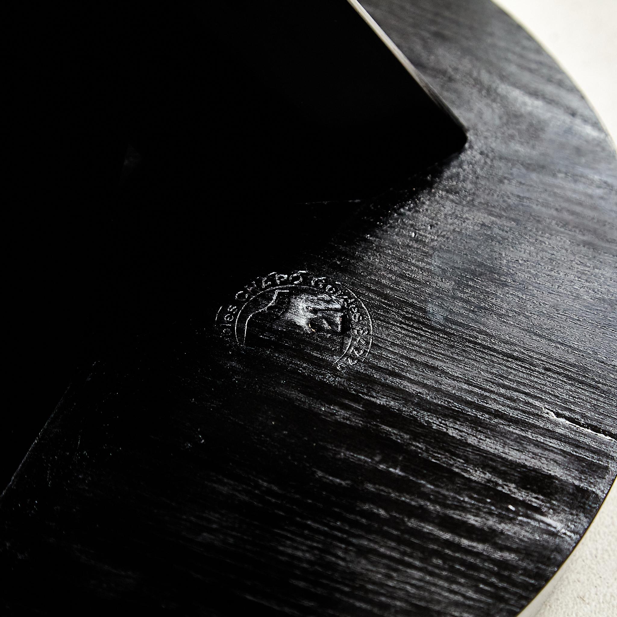 Tabouret en bois S31A spécial Pierre Chapo, style moderne du milieu du siècle dernier, édition noire en vente 6