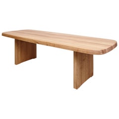 Pierre Chapo Mid-Century Modern T20A Wood French Dining Table