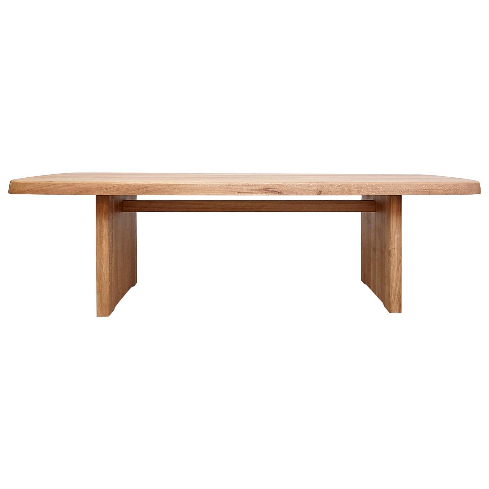 Pierre Chapo Mid-Century Modern T20A Wood French Dining Table 