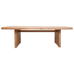 Pierre Chapo Mid-Century Modern T20A Wood French Dining Table 