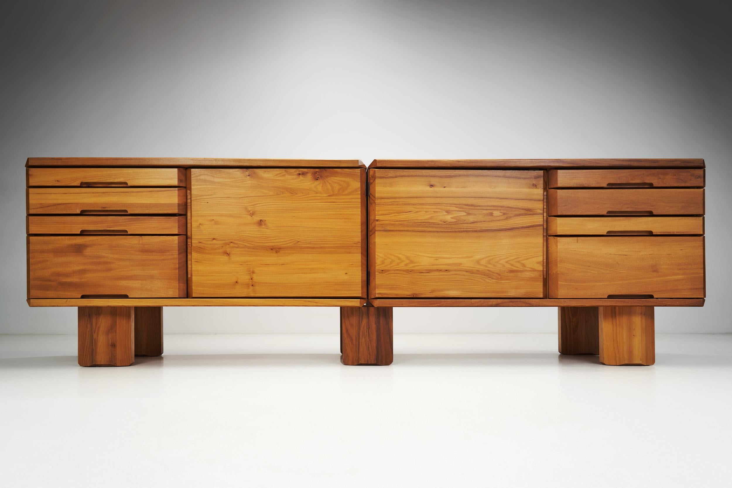 Modulares Sideboard R40 von Pierre Chapo aus Ulme, Frankreich, 1970er Jahre 9