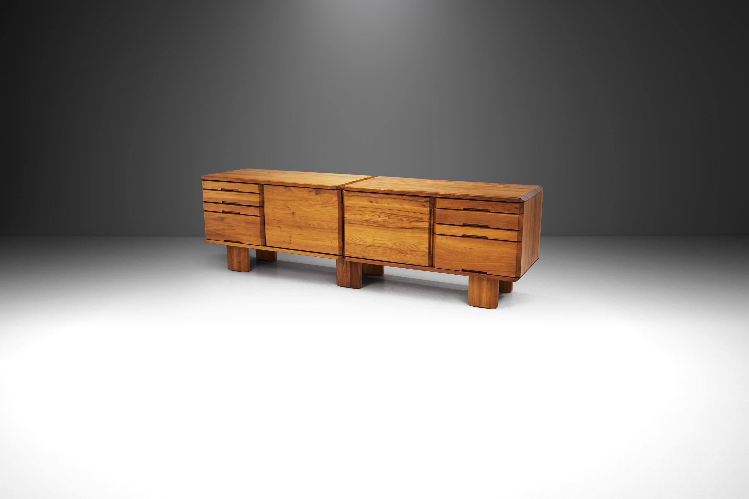 Modulares Sideboard R40 von Pierre Chapo aus Ulme, Frankreich, 1970er Jahre im Zustand „Gut“ in Utrecht, NL