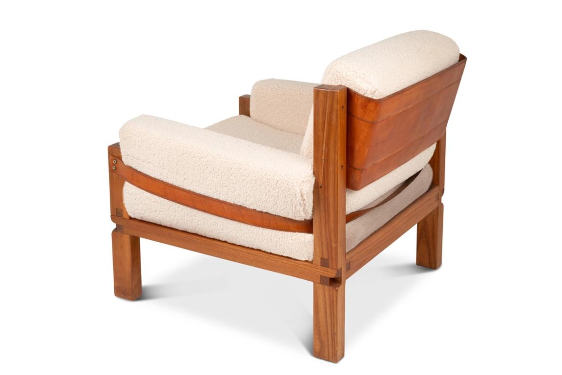 Pierre Chapo. Pair of elm armchairs. 1970s. In Good Condition For Sale In Saint-Ouen, FR