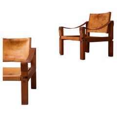 PIERRE CHAPO PAIR OF "S10" Armchairs
