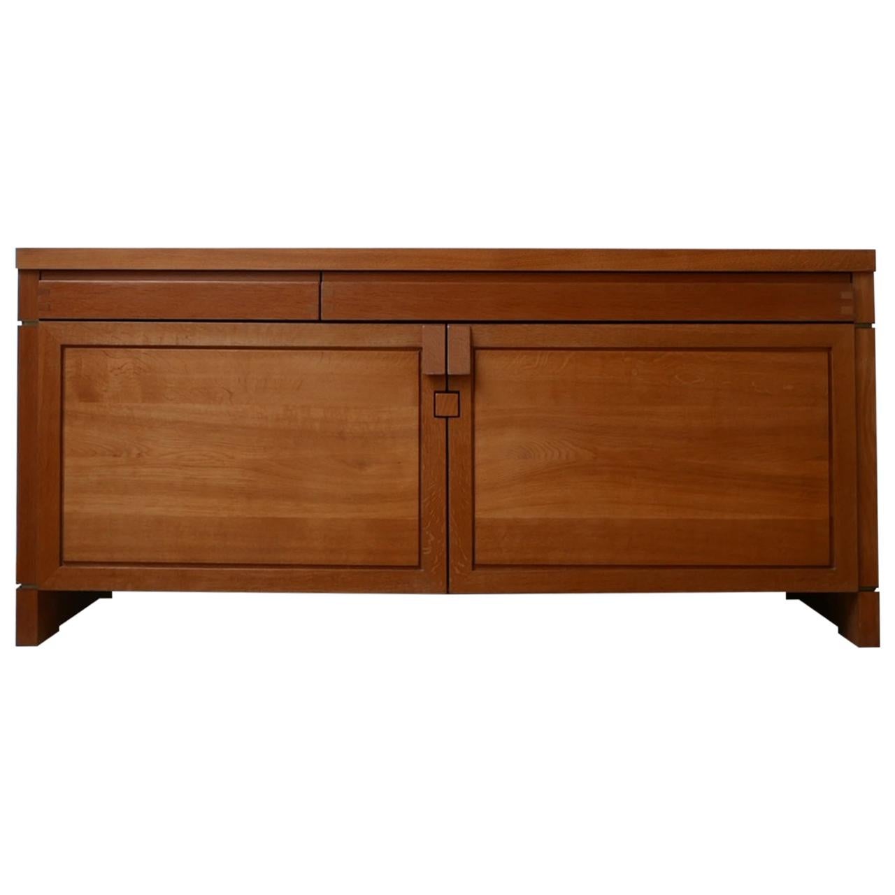 Pierre Chapo "R08" Midcentury Oak Credenza/Sideboard