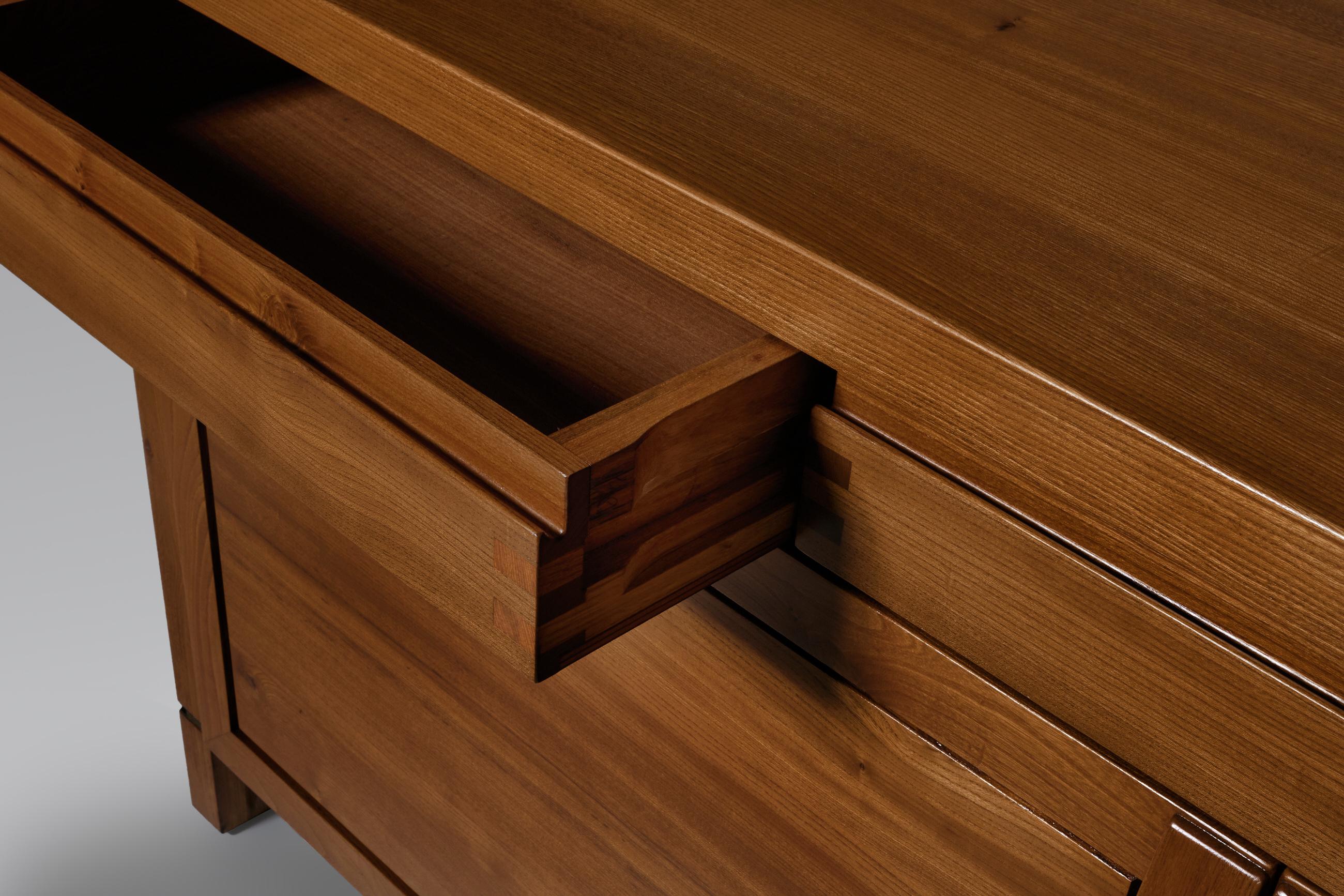 20th Century Pierre Chapo ‘R08’ sideboard in Solid Elm, 1970