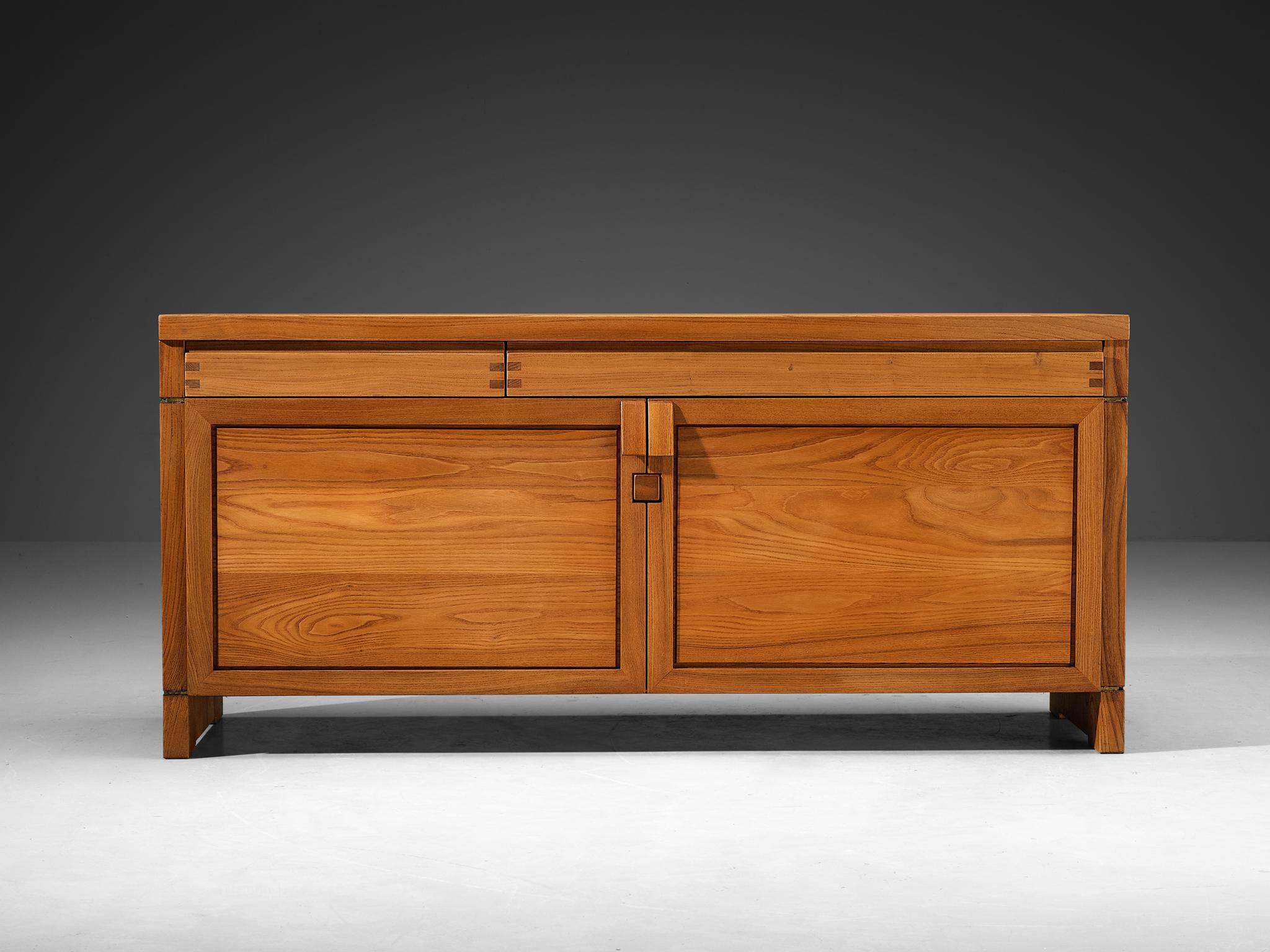 French Pierre Chapo 'R08' Sideboard in Solid Elm  For Sale
