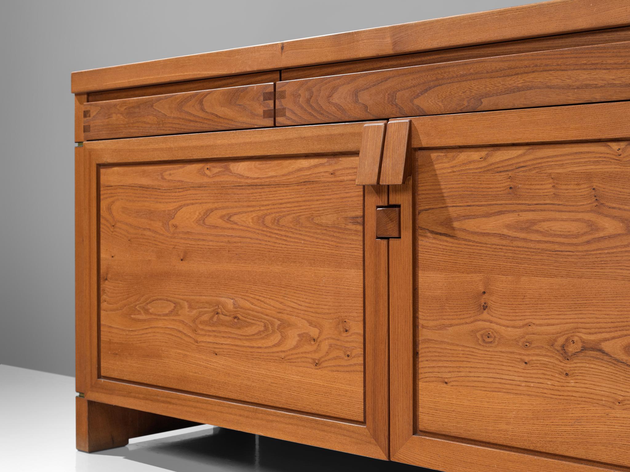 French Pierre Chapo R08 Sideboard in Solid Elm