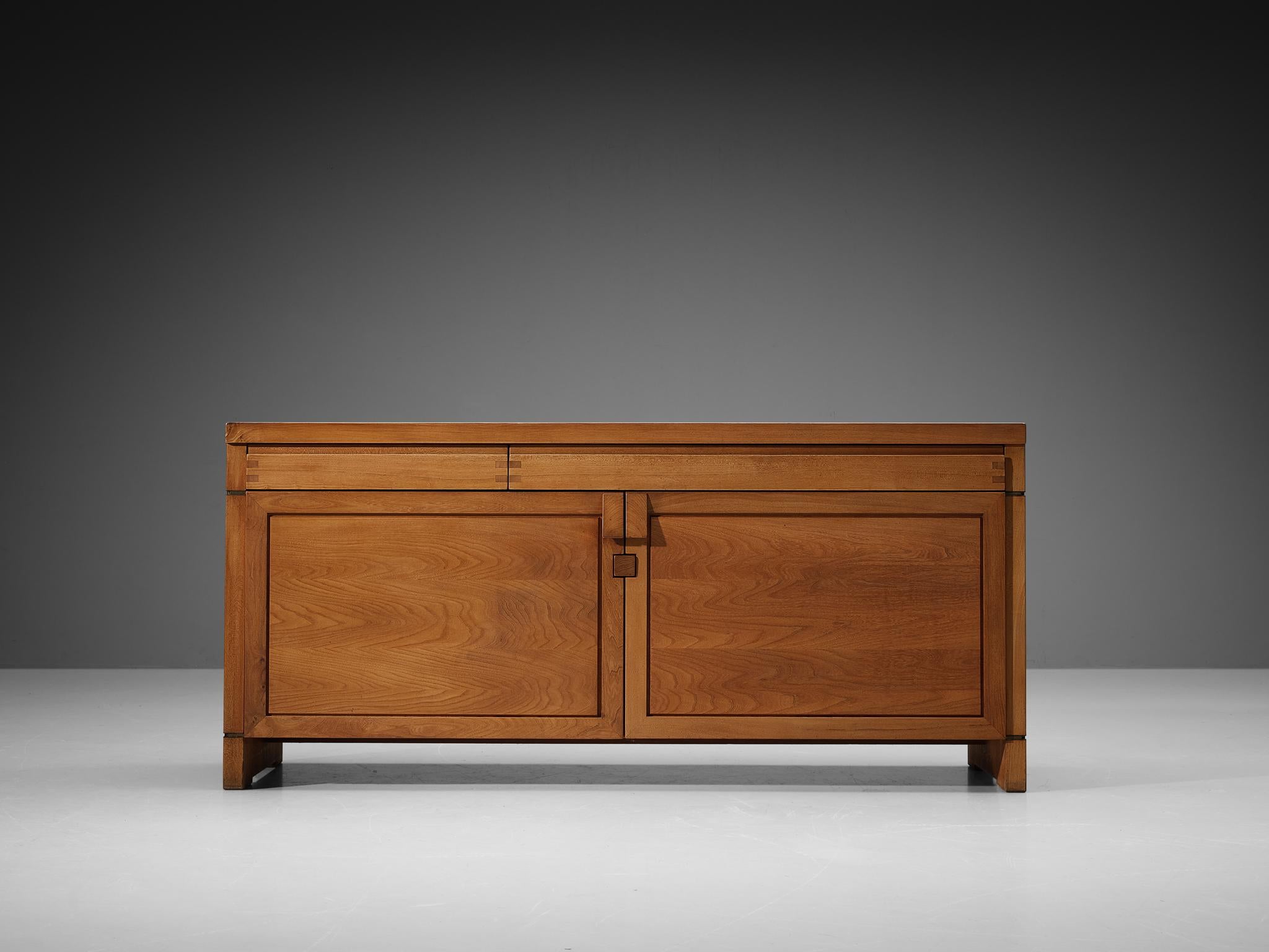 Mid-20th Century Early Pierre Chapo 'R08' Sideboard in Solid Elm