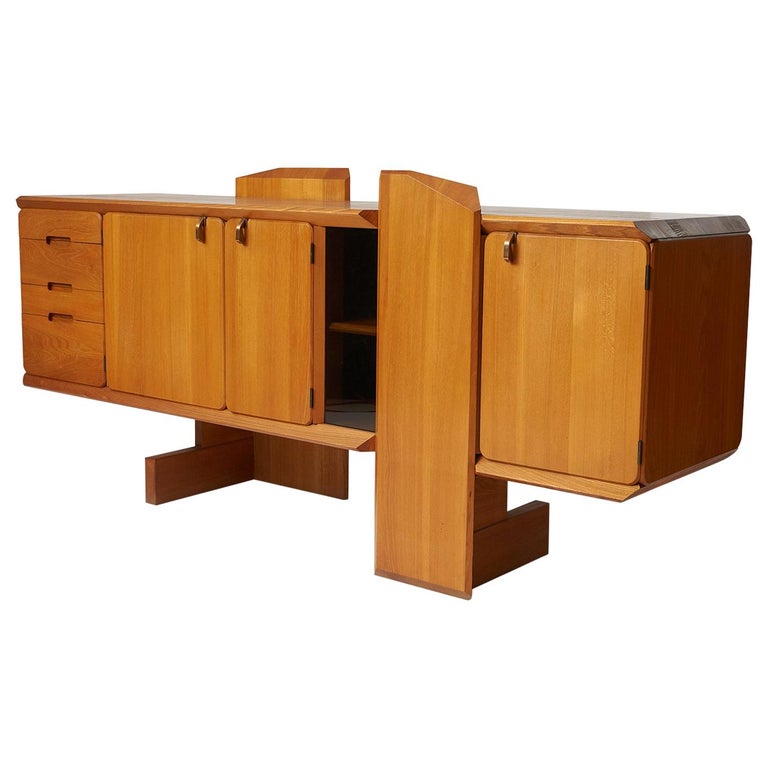 Pierre Chapo R28 credenza, 1970s, offered by Almond & Co.